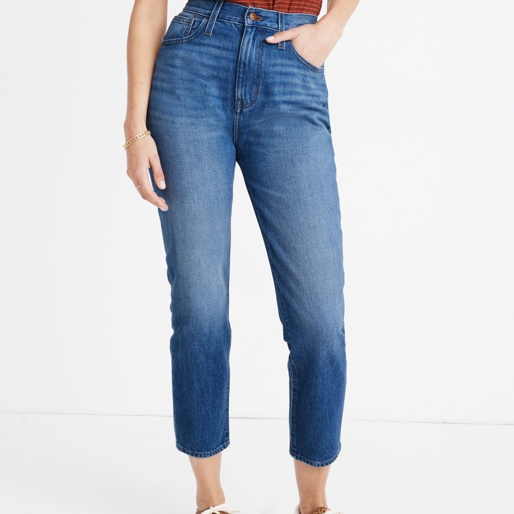 MADEWELL THE MOM JEAN cropped taper hi-rise 33